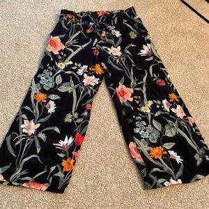 Loft XS petite floral pants